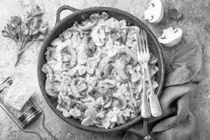 Mushroom and Cheese Pasta