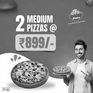 2 Medium Pizzas