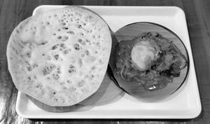 Appam with Egg Roast