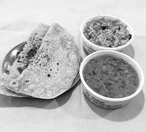 Chapati (2) + Pappu & Veg Fry