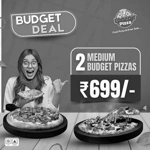 2 Medium Budget Pizzas
