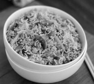 Veg mushroom fried rice