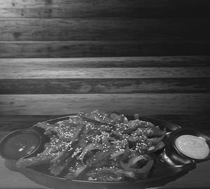 Honey chilli potato