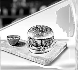 Schezwan  Bbq Chicken Burger