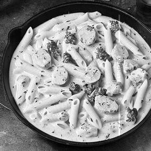 Chicken Sausage White Sauce Pasta