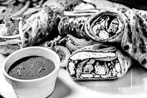 Chicken tikka roll