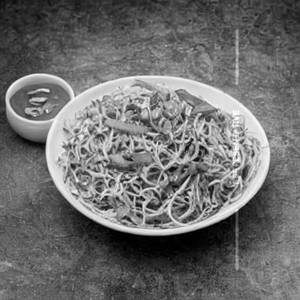 Cauliflower schezwan fried noodles