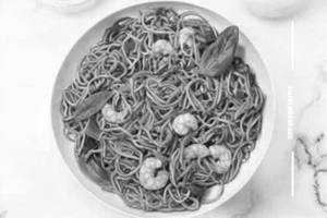 Prawns noodles