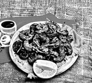 Prawns pepper fry