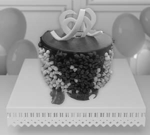 Helf pound choco chips cake