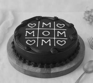 Eggless Mom Truffle Cake