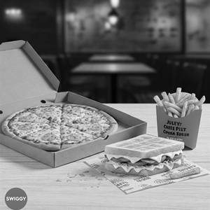 Cheese burst pizza + Cheese sandwich + Peri peri fries                                                   