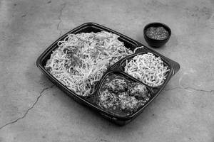 Schezwan Noodles + Manchurian Gravy + Crispy Chopsuey