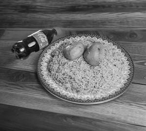 Aloo Dum Biryani with Coke Soft Beverage