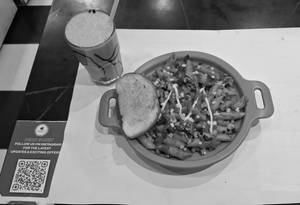 Pasta Arabiatta Red Sauce + Cold Coffee