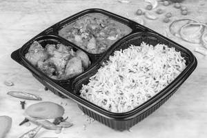 Veg Sabzi Chawal Thali