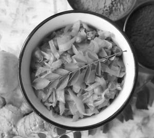 Cabbage matar fry