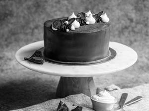 Chocolate Custard | Eggless Cake | Vegan