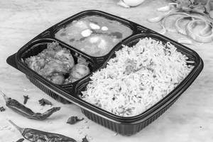 Egg Curry Chawal Thali