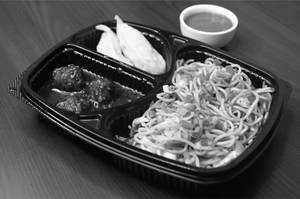 Hakka Noodles + Veg Manchurian + 2 Veg Momos