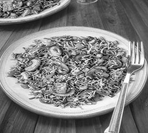 Mushroom fried rice         