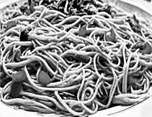 Schezwan egg noodles