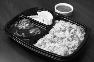 Fried Rice + Chilli Pork + 2 Chicken Momos