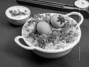 Egg biryani (family)