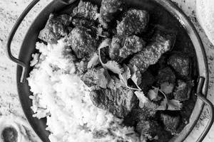 Rice With Beef Curry
