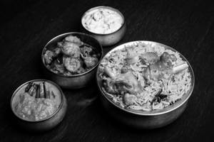Mutton Biryani With Yeral Thokku