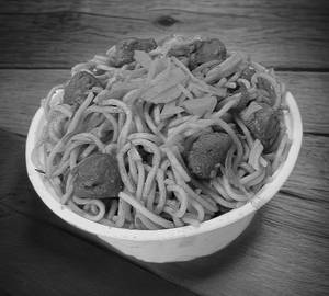 Soya Chunks Hakka Noodles