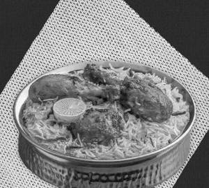 Tandoori chicken dum biryani