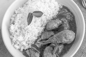 Rice With Chicken Curry