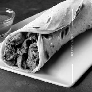 Chicken shawarma roll wheat base