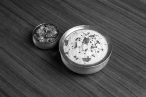 Curd Rice With Mutton Sukka