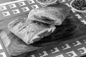 Chicken Pepperoni Garlic Bread