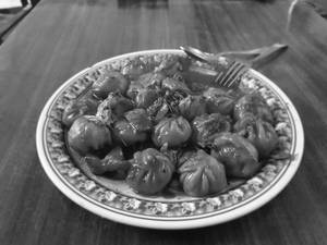 Manchurian momos [5 pieces]