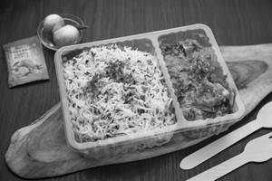 Jeera Rice + Kadai Paneer + Pickles + Onions (serves 1)