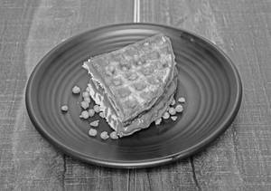 Butterscotch Topping Waffle