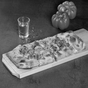 Harissa Chicken Filled Garlic Bread