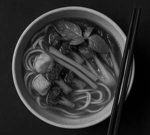 Zen garden basil broth bowl