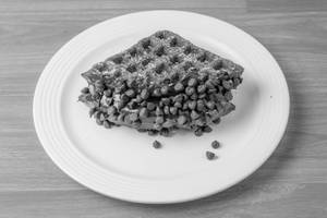 Dark Chocolate Dry Fruits Waffle