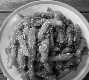 Honey chilli potato