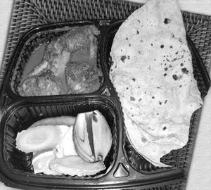 Aata Ruti(4Pcs) + Chicken Kosha(2Pcs)+ Salad