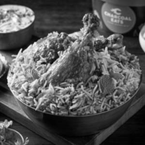 Charcoal Chicken Tangdi Biryani