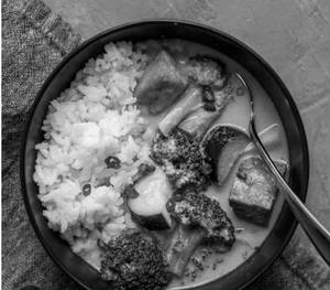 Green Thai Curry With Rice Combo
