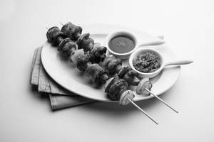 Mushroom Achari Tikka