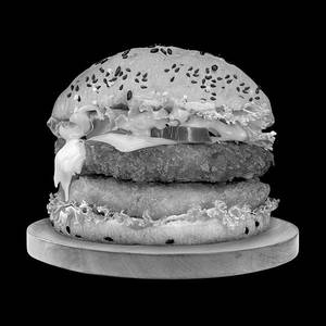 Bugs American Cheese Double Patty Burger