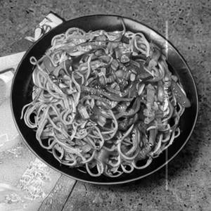 Burnt garlic noodles [mixed]
