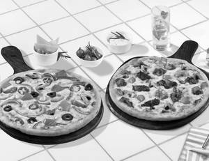 2 Regular Pizzas @ 169 each [Eligible for added...